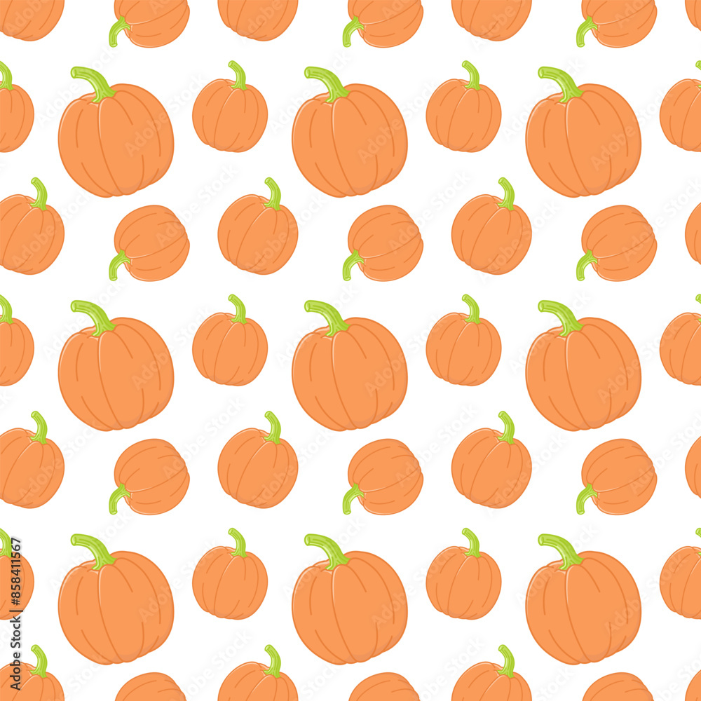 pumpkin flat icons seamless pattern pumpkin flat icons seamless pattern