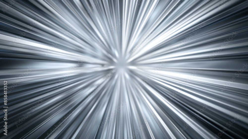 Dynamic silver speed lines radiate from center, creating an energetic and futuristic background perfect for technology themes and creative designs. Dynamic silver speed lines radiate from center, creating an energetic and futuristic background perfect for technology themes and creative designs.