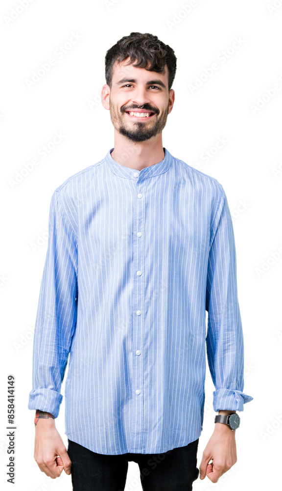 Young handsome business man over isolated background with a happy and cool smile on face. Lucky person. Young handsome business man over isolated background with a happy and cool smile on face. Lucky person.