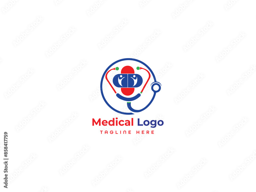 Medical Business Logo Vector Template. Medical Business Logo Vector Template.