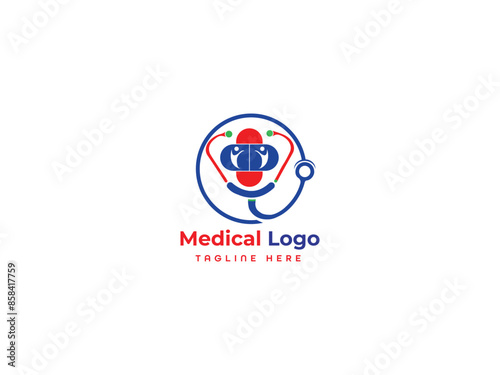 Medical Business Logo Vector Template.