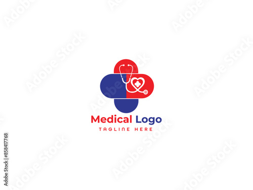 Medical Business Logo Vector Template.