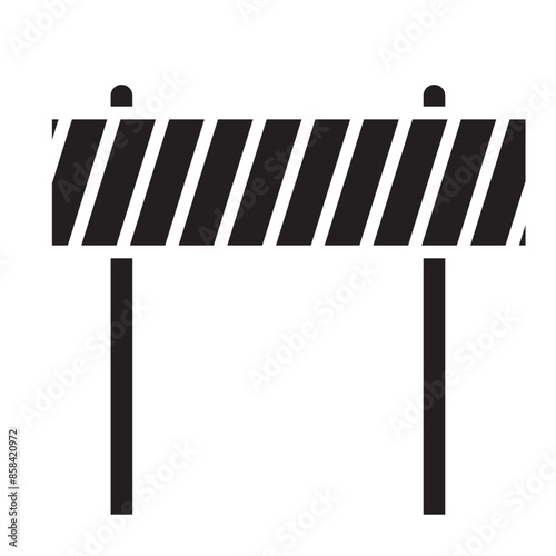 Barricade solid icon vector for mobile app, website, logo and presentation design.