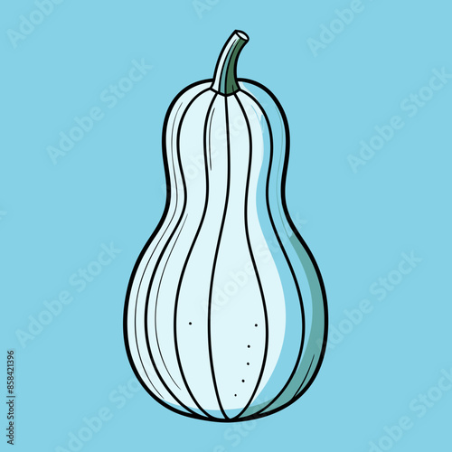Simple clean squash icon vector illustration.