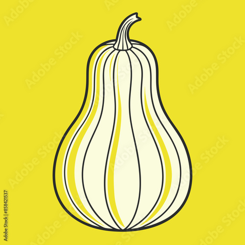 Simple clean squash icon vector illustration.