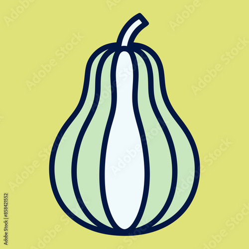 Simple clean squash icon vector illustration.