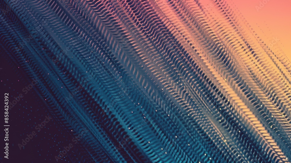 Obraz premium Abstract gradient pattern with wavy lines and soft noise