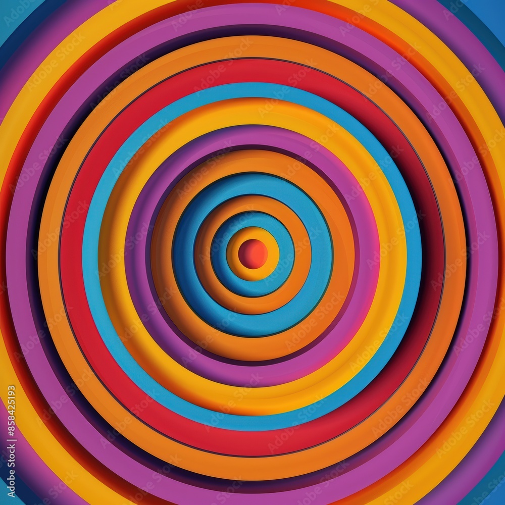 Abstract concentric circles flat design Abstract concentric circles flat design