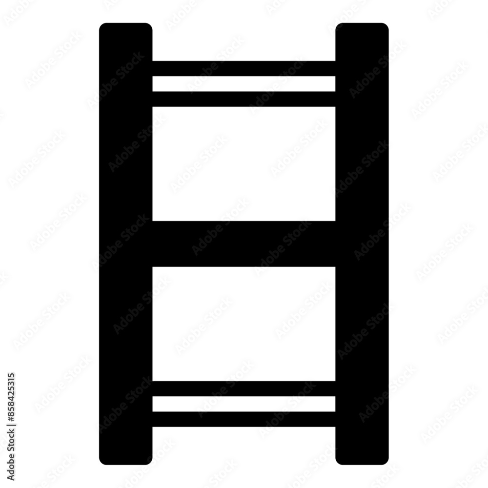 Ladder glyph icon vector for mobile app, website, logo and presentation design. Ladder glyph icon vector for mobile app, website, logo and presentation design.