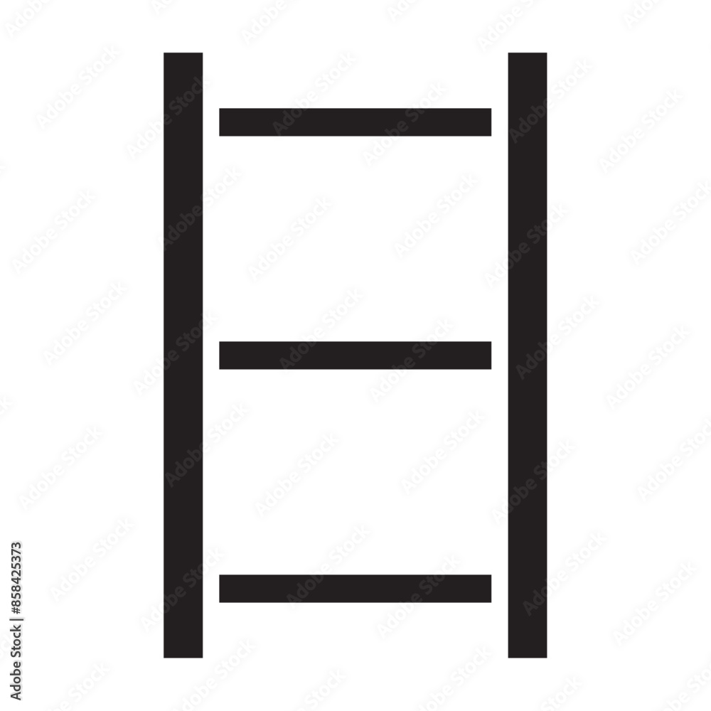 Ladder solid icon vector for mobile app, website, logo and presentation design. Ladder solid icon vector for mobile app, website, logo and presentation design.