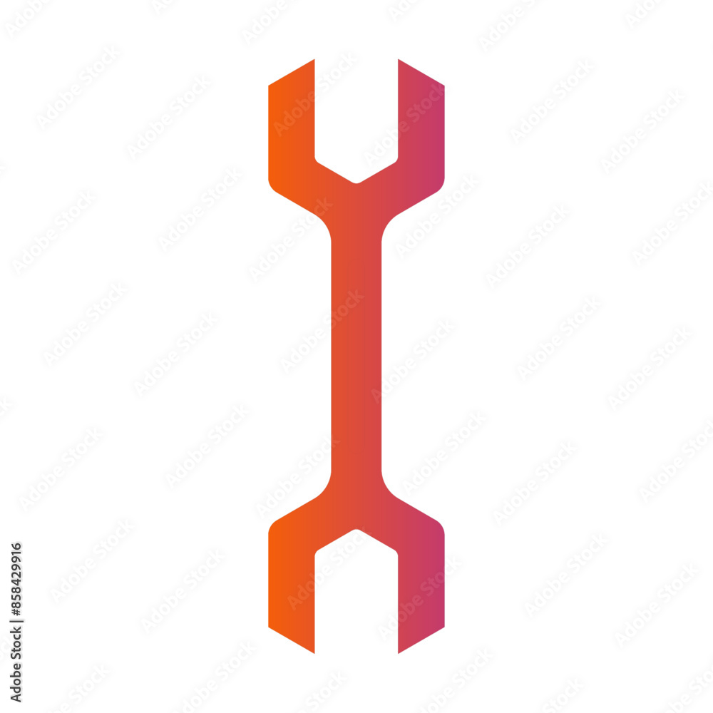 Spanner gradient icon vector for mobile app, website, logo and presentation design. Spanner gradient icon vector for mobile app, website, logo and presentation design.