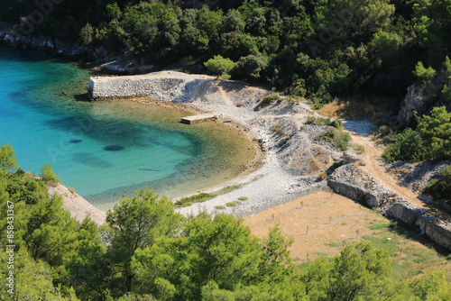 konopljikova beach near Postira, island Brac, Croatia