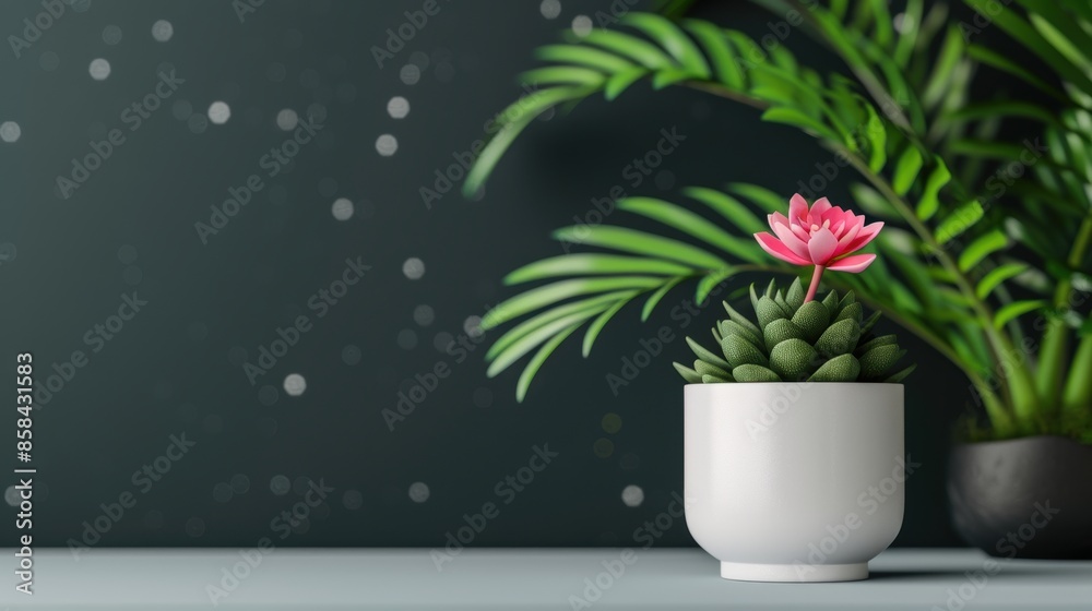 Fototapeta premium A black bookshelf in a minimalistic setting, featuring clean lines and a modern look. The background offers extensive copy space for adding text or visuals.