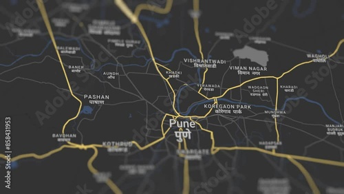 Pune Map India, Slider Shot
