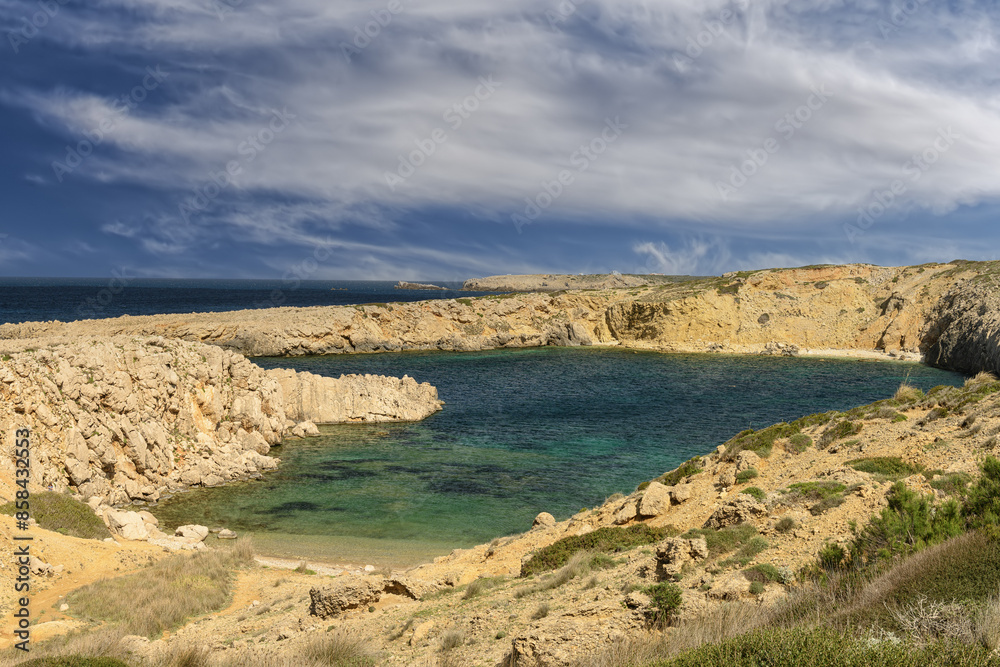 Secluded Cala Pudenta Cove, Menorca Secluded Cala Pudenta Cove, Menorca