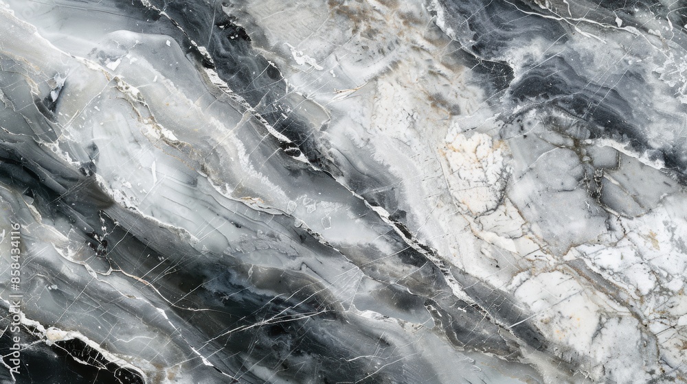 High resolution black and white marble texture background