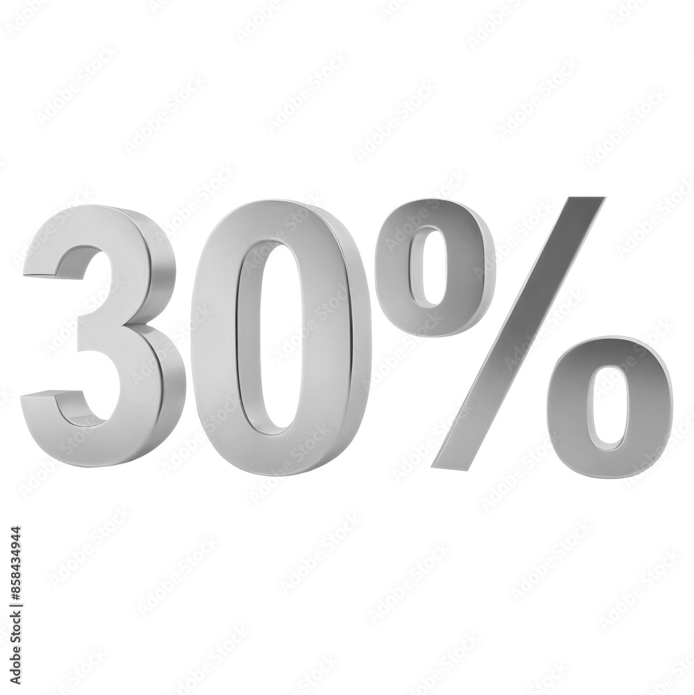 3d number 30% 3d number 30%