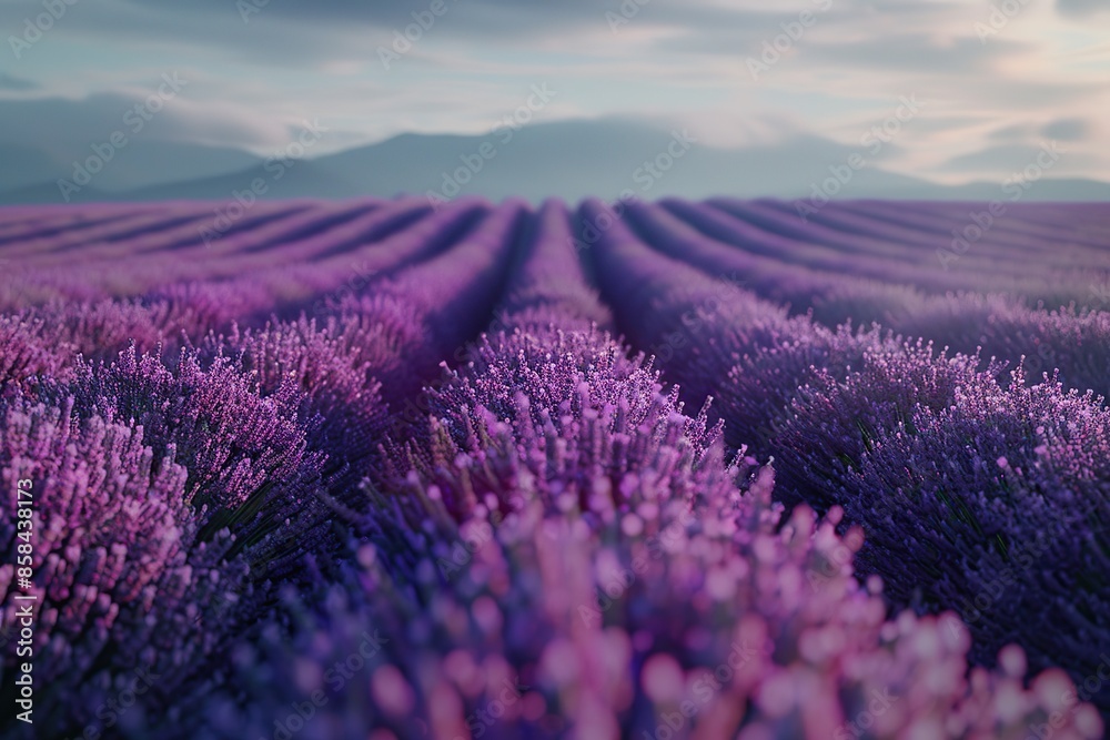 Fototapeta premium Beautiful lavender field
