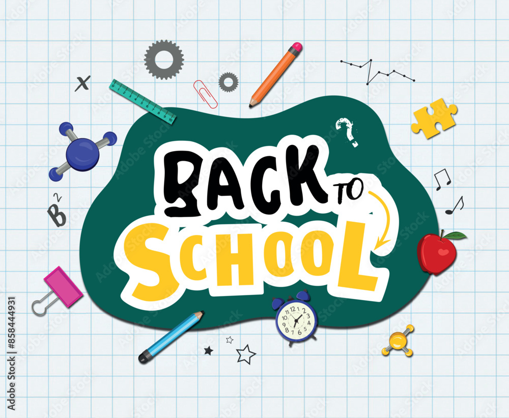 Fototapeta premium back to school