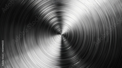 Brushed metal circular texture background in high fidelity