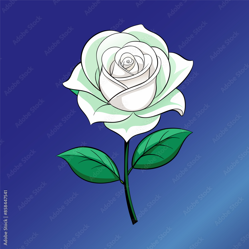 White Rose Vector Art White Rose Vector Art