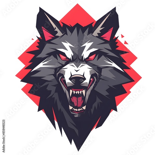 wolf head mascot photo
