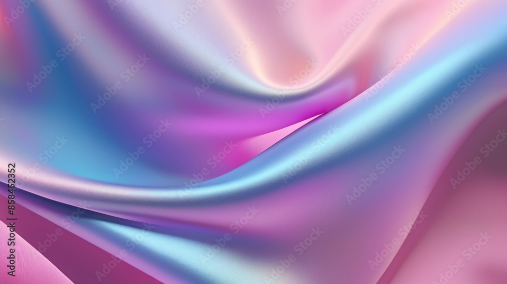 Obraz premium Abstract silk texture holographic blurred grainy gradient background texture
