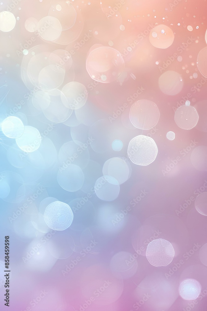 Obraz premium A pastel gradient background with subtle bokeh effects, creating a soft and dreamy visual aesthetic.