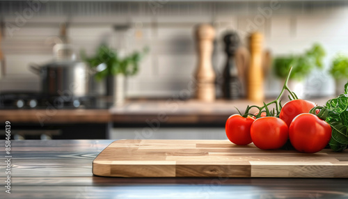 Kitchen podium background food product stand table pedestal display wooden platform. Empty podium counter wood background kitchen board desk restaurant presentation