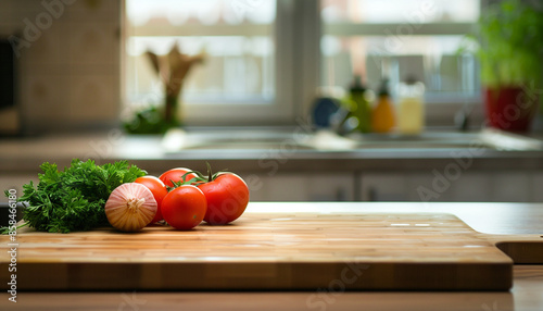Kitchen podium background food product stand table pedestal display wooden platform. Empty podium counter wood background kitchen board desk restaurant presentation