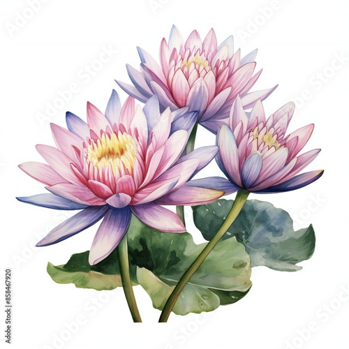 pink water lily