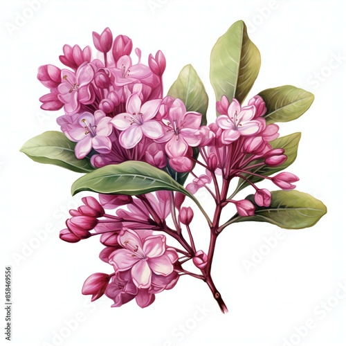 Branch of pink flower