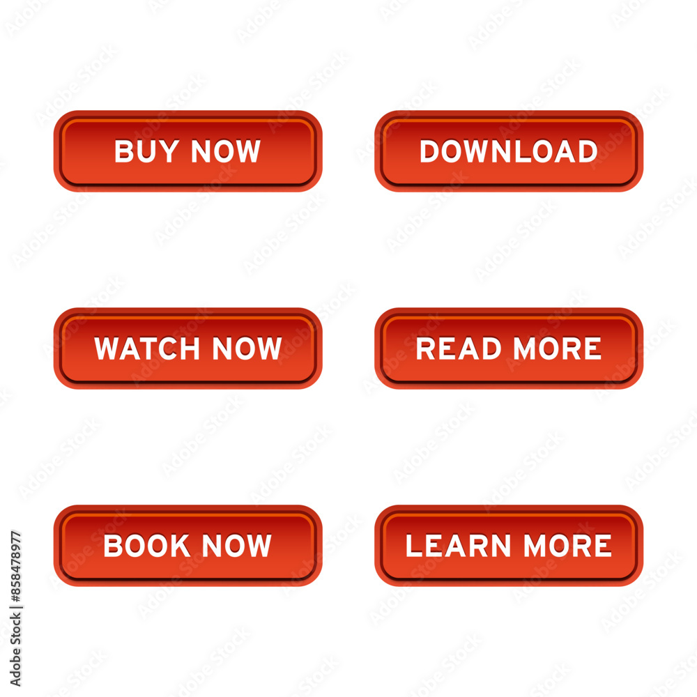 Click here button set. Realistic style. Vector illustration. Click here button set. Realistic style. Vector illustration.