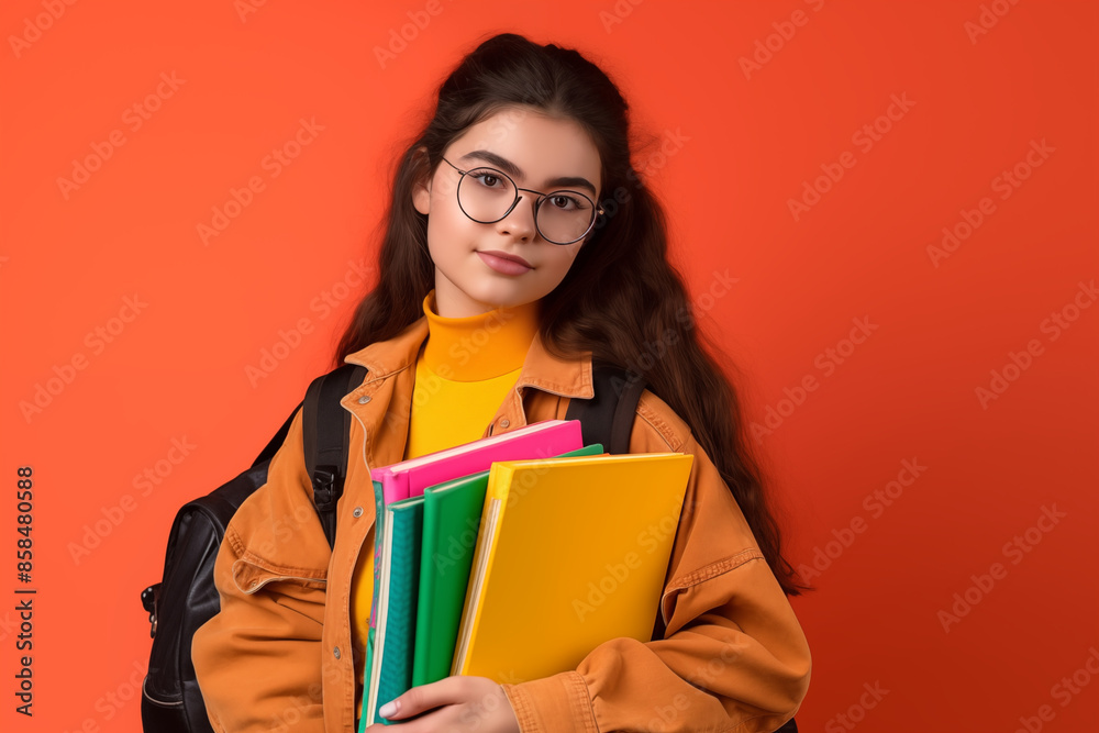 student with books student with books