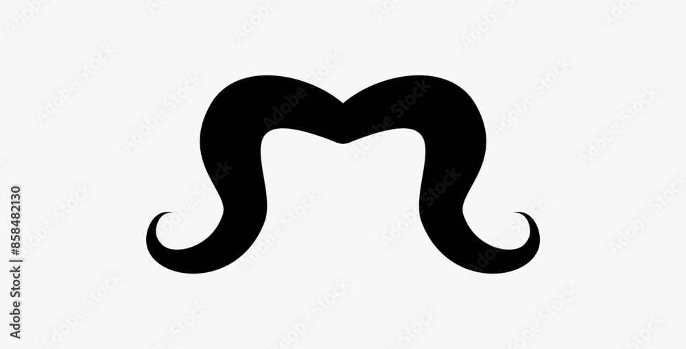 Moustache icon set. Collection of lush stylish hipster mustaches. Moustache icon set. Collection of lush stylish hipster mustaches.