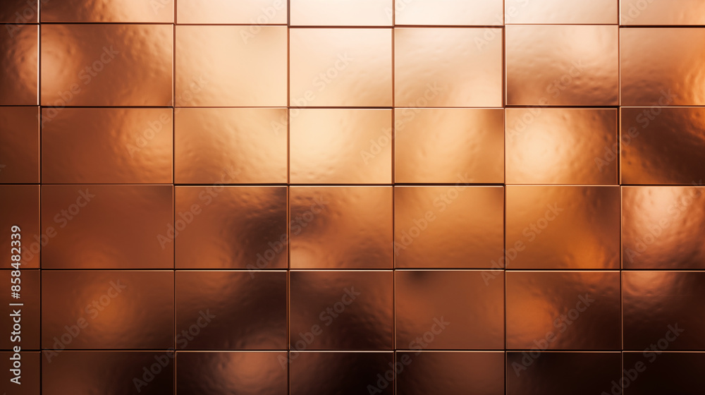 Naklejka premium Checkered Mirrored Bronze, Abstract Image, Texture, Pattern Background, Wallpaper, Background, Cell Phone Cover and Screen, Smartphone, Computer, Laptop, 9:16 and 16:9 Format - PNG