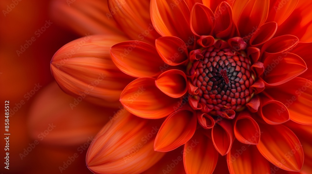 A close-up shot of an orange dahlia flower A close-up shot of an orange dahlia flower