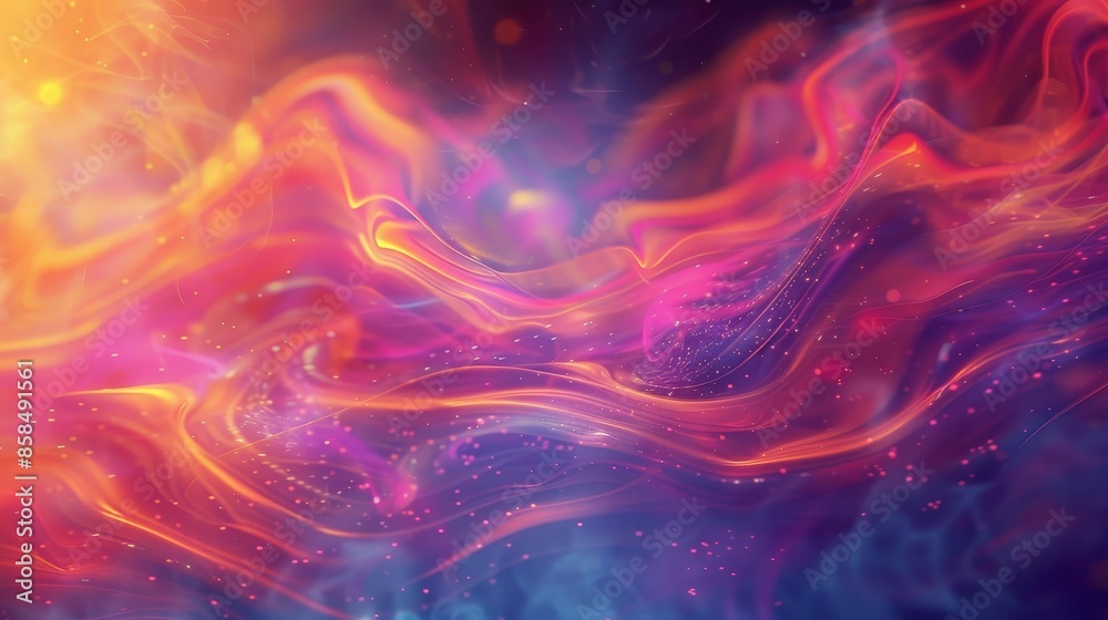Abstract wallpaper with bright colors particle trails and fluid textures. Amazing wallpaper Abstract wallpaper with bright colors particle trails and fluid textures. Amazing wallpaper