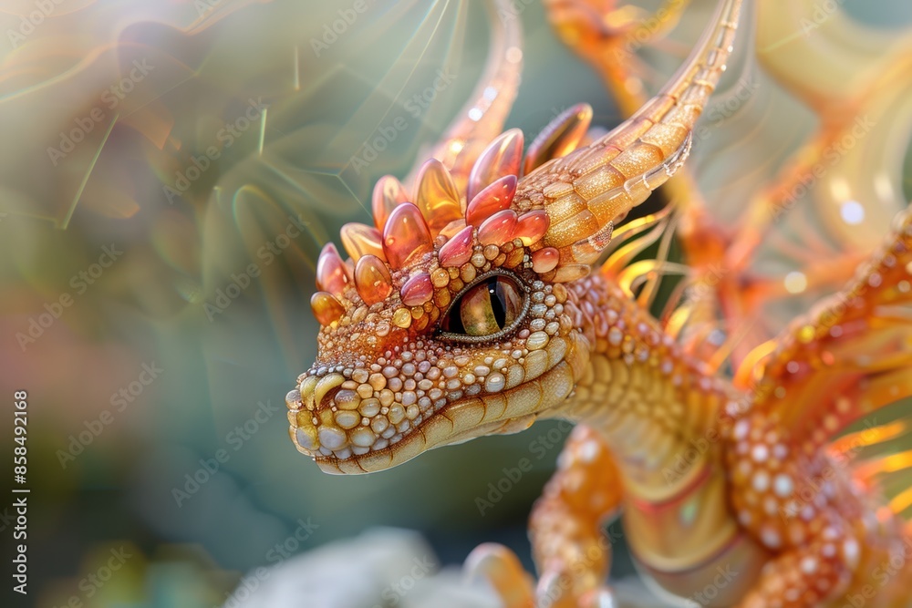 A Miniature Glass Dragons Gentle Gaze A Miniature Glass Dragons Gentle Gaze