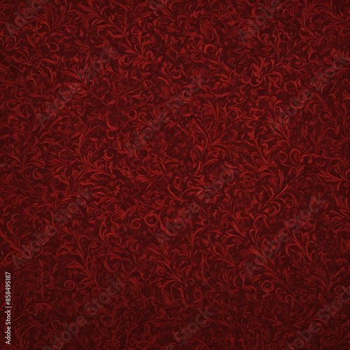 Red floral pattern seamless texture background