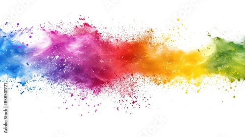 Rainbow Explosion of Color Powder