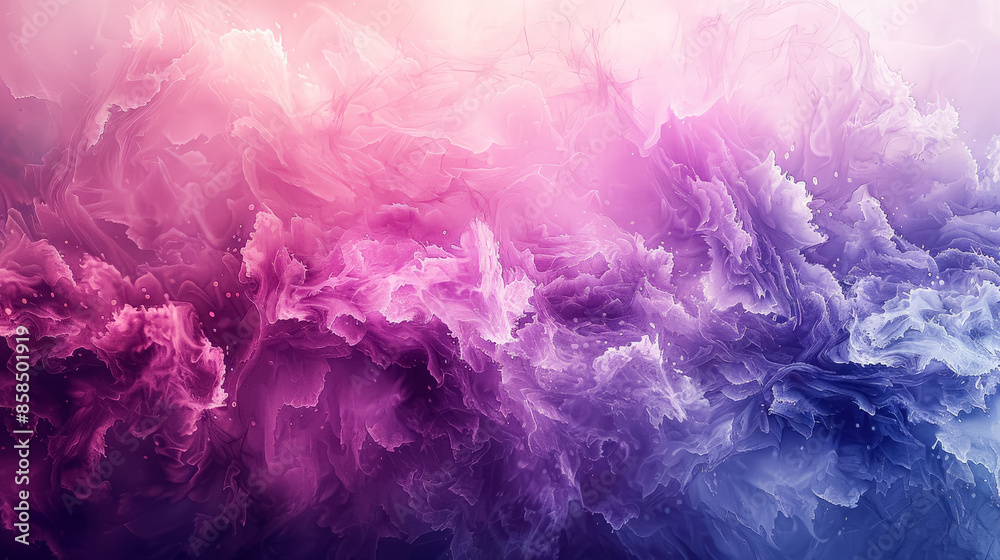Fototapeta premium A colorful, abstract background with purple and pink tones. The background is filled with swirls and shapes, giving it a sense of movement and energy. The colors and shapes create a dynamic