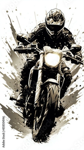 motocross rider on a motorcycle