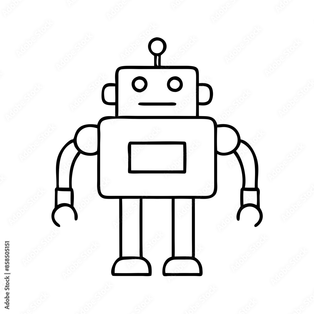 Robot Icon: AI Technology Symbol for Future Industry, Mechanical Automation and Modern Engineering in Robotics and Artificial Intelligence Robot Icon: AI Technology Symbol for Future Industry, Mechanical Automation and Modern Engineering in Robotics and Artificial Intelligence