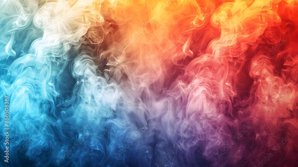 Fototapeta premium Spectacular Colorful Smoke and Fog Abstract Backgrounds for Wallpapers and Designs