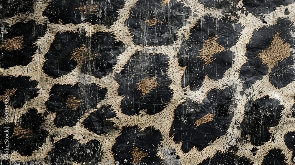 Black and gray abstract leopard print Black and gray abstract leopard print