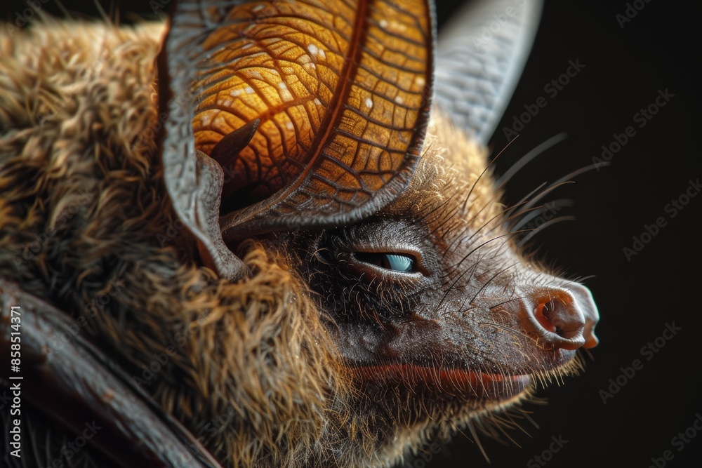 Obraz premium A Bats Ear, Intricate and Detailed