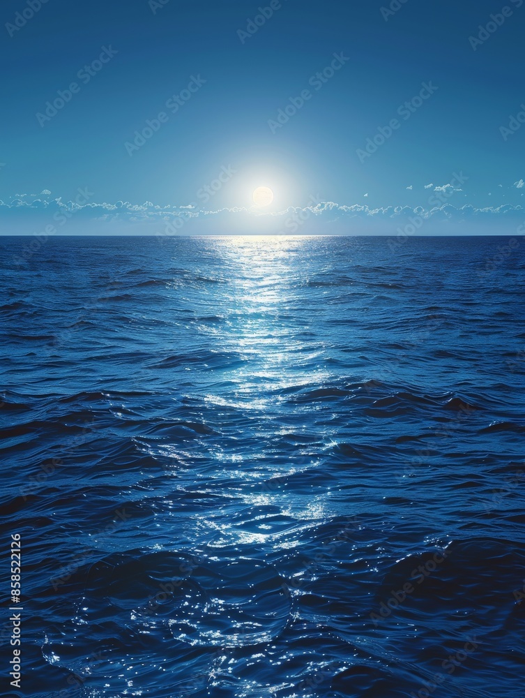Fototapeta premium Sunset Reflection on the Ocean Surface