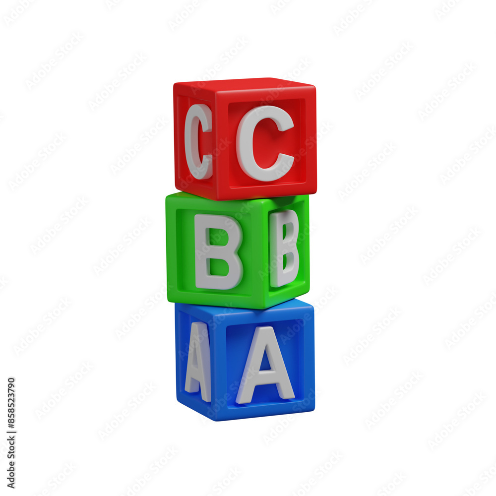 3d render alphabet cubes illustration 3d render alphabet cubes illustration