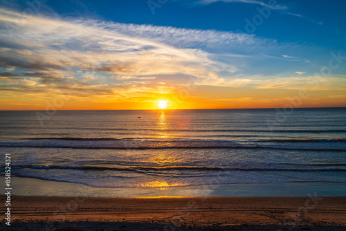 A Golden Sunset on the California Coast